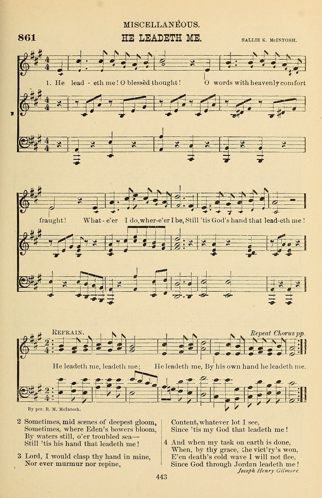 Hymn and Tune Book of the Methodist Episcopal Church, South (Round Note Ed.) page 443