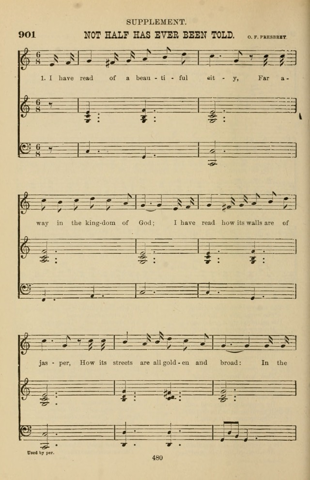 Hymn and Tune Book of the Methodist Episcopal Church, South (Round Note Ed.) page 480