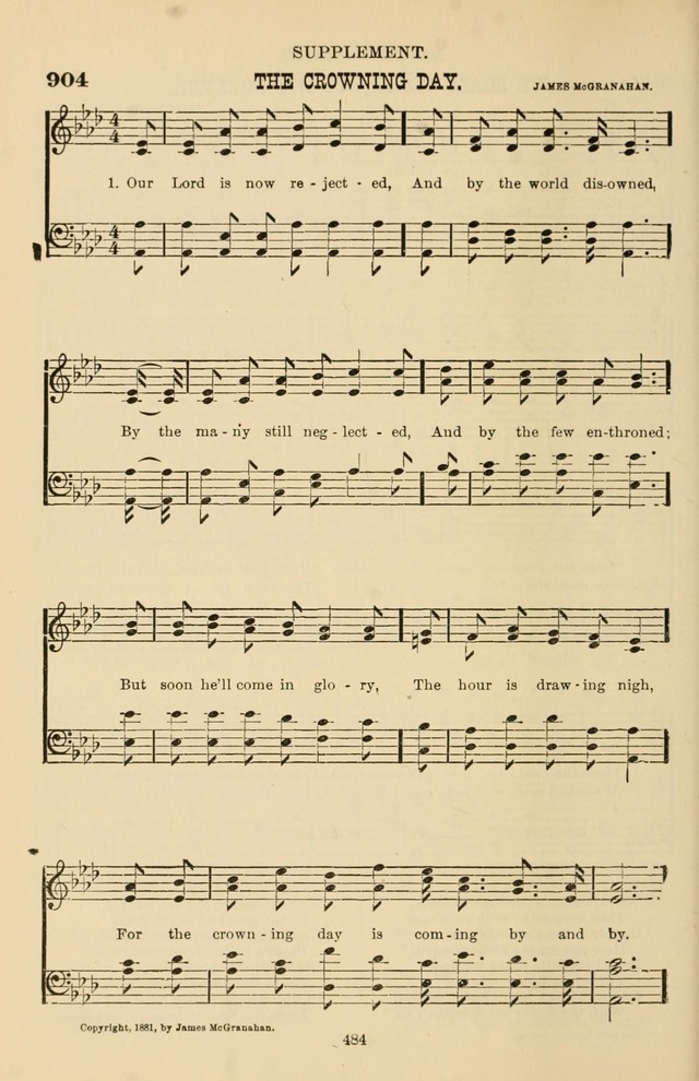 Hymn and Tune Book of the Methodist Episcopal Church, South (Round Note Ed.) page 484