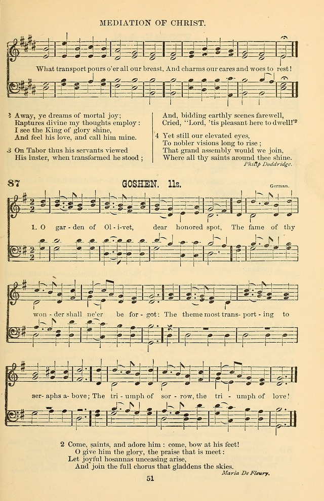 Hymn and Tune Book of the Methodist Episcopal Church, South (Round Note Ed.) page 51