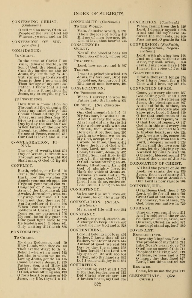 Hymn and Tune Book of the Methodist Episcopal Church, South (Round Note Ed.) page 522