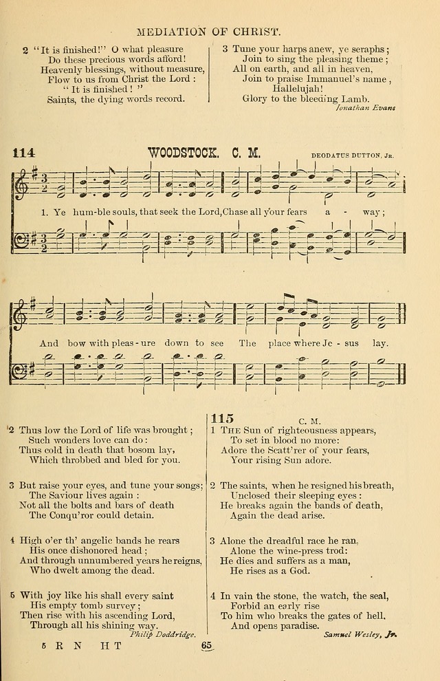Hymn and Tune Book of the Methodist Episcopal Church, South (Round Note Ed.) page 65