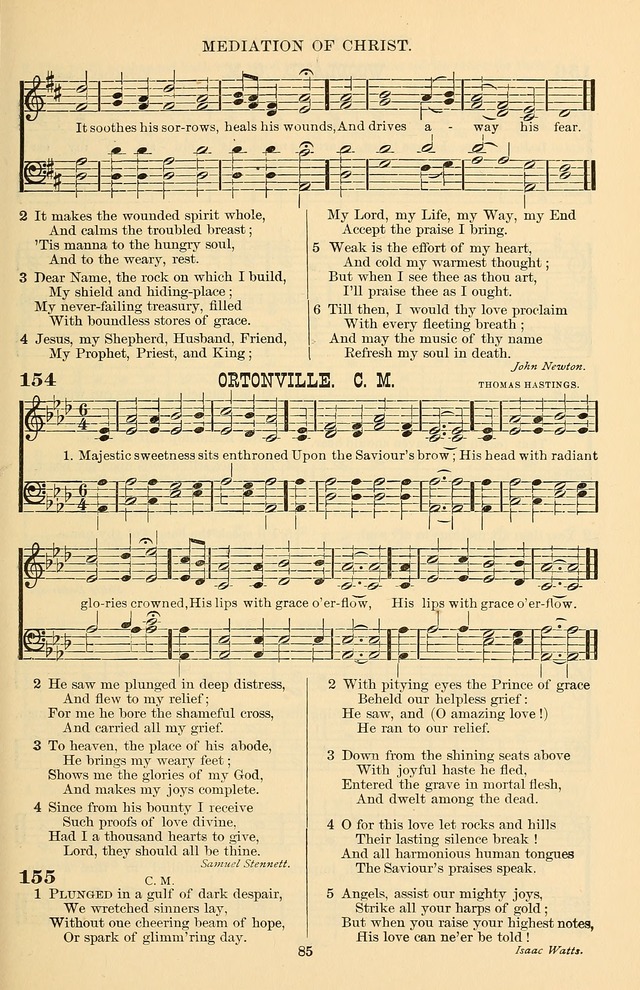 Hymn and Tune Book of the Methodist Episcopal Church, South (Round Note Ed.) page 85