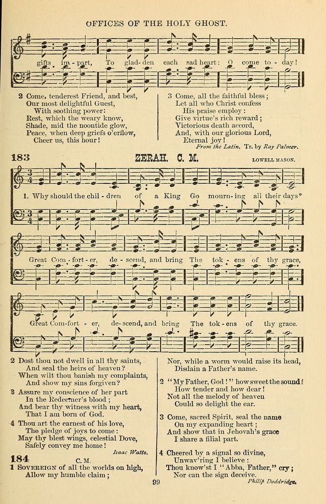 Hymn and Tune Book of the Methodist Episcopal Church, South (Round Note Ed.) page 99