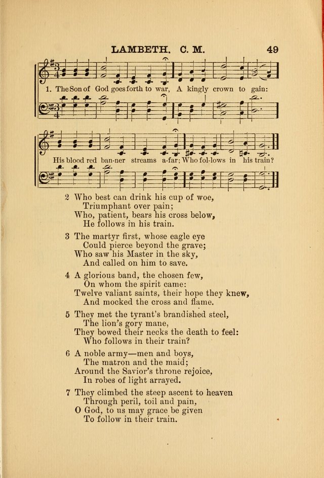 Hymn and Tune Book: for Schools and Colleges page 49
