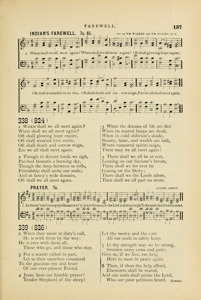 Hymn and Tune Book for Use in Old School or Primitive Baptist Churches page 137