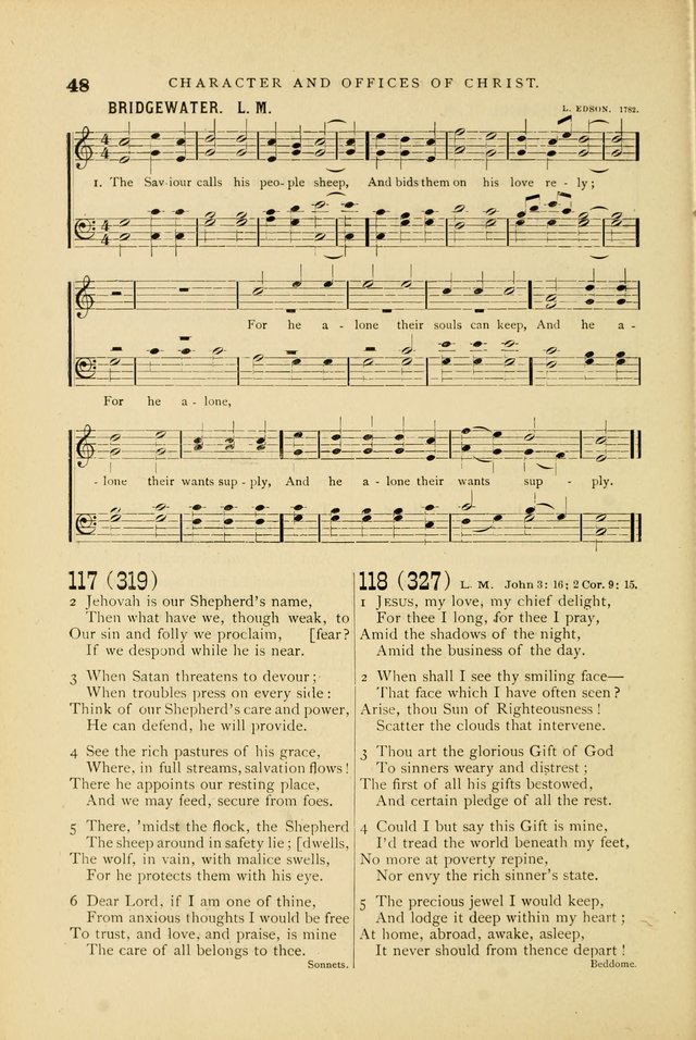 Hymn and Tune Book for Use in Old School or Primitive Baptist Churches page 48