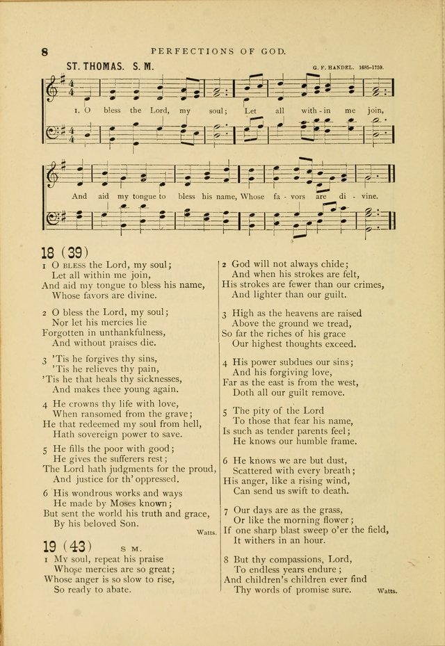 Hymn and Tune Book for Use in Old School or Primitive Baptist Churches page 8