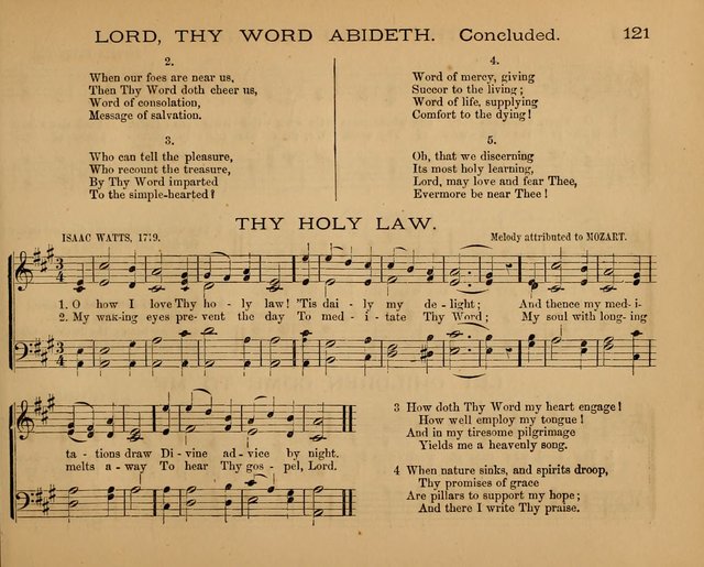 The Hymnary with Tunes: a collection of music for Sunday schools page 121