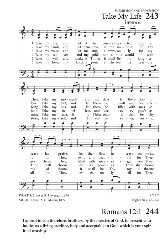 Hymns to the Living God page 196