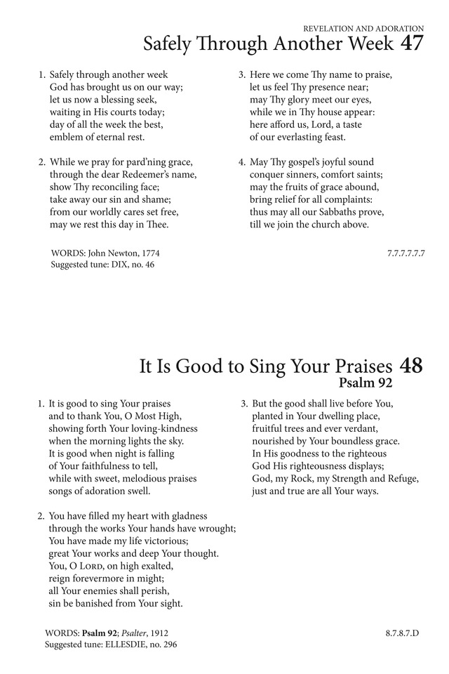 Hymns to the Living God page 36