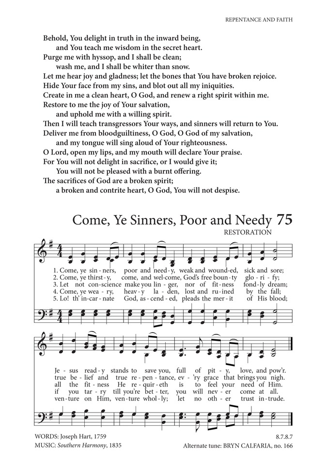 Hymns to the Living God page 58