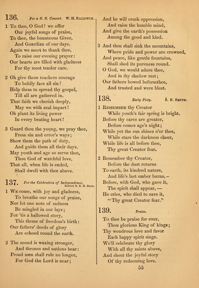 Hymn, Tune, and Service Book for Sunday Schools page 145