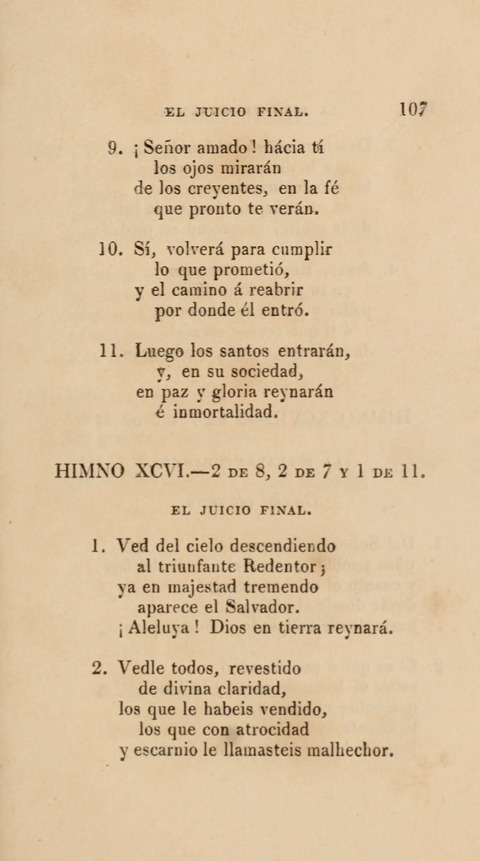 Himnos para el Uso de las Congregaciones Españolas de la Iglesia Protestante Metodista page 115