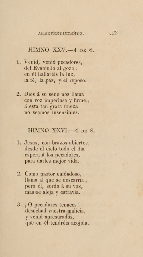 Himnos para el Uso de las Congregaciones Españolas de la Iglesia Protestante Metodista page 31