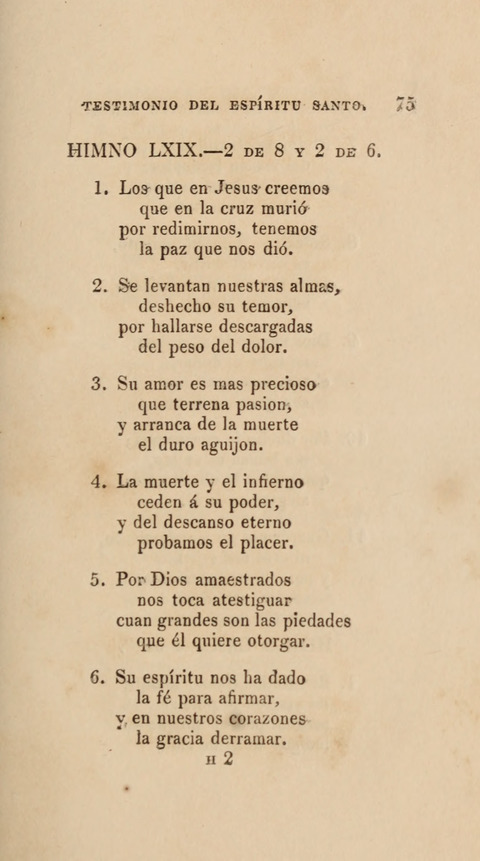 Himnos para el Uso de las Congregaciones Españolas de la Iglesia Protestante Metodista page 83