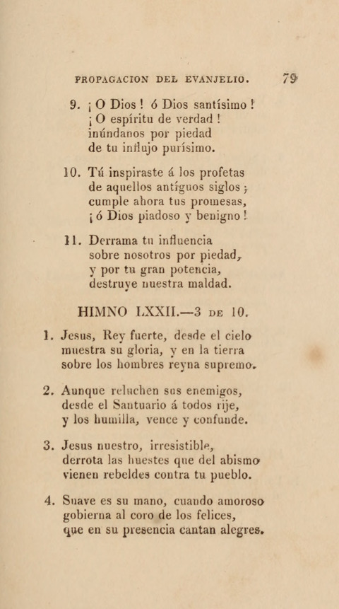 Himnos para el Uso de las Congregaciones Españolas de la Iglesia Protestante Metodista page 87