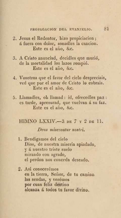 Himnos para el Uso de las Congregaciones Españolas de la Iglesia Protestante Metodista page 89