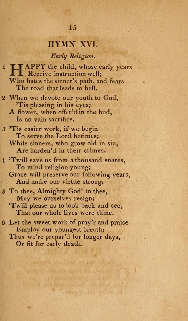 Hymns for the Use of Children page 15