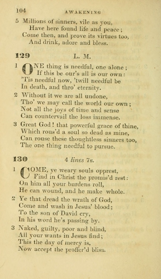 Hymns selected from various authors: for the use of the Evangelical Association, and all lovers of pious devotion (5th ed.) page 104