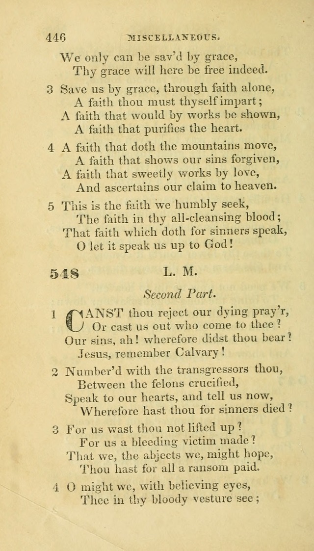 Hymns selected from various authors: for the use of the Evangelical Association, and all lovers of pious devotion (5th ed.) page 458