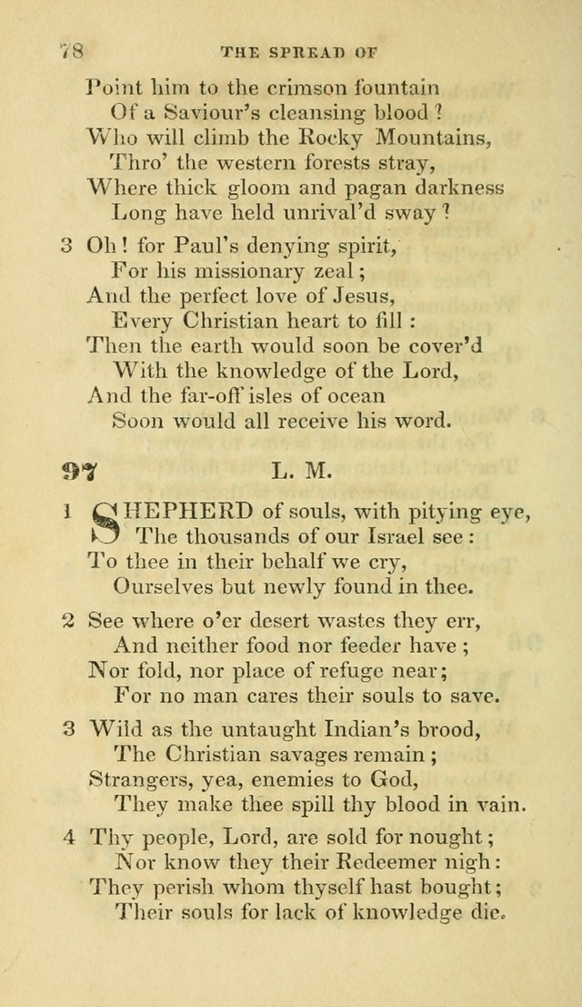 Hymns selected from various authors: for the use of the Evangelical Association, and all lovers of pious devotion (5th ed.) page 78