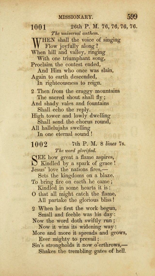 Hymns for the Use of the Methodist Episcopal Church. Rev. ed. page 606