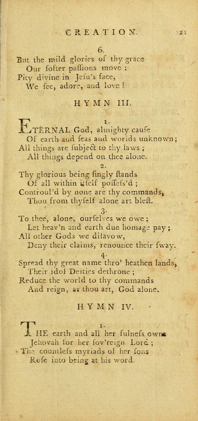Hymns for the Use of the Society of United Christian Friends: with their constitution annexed page 11