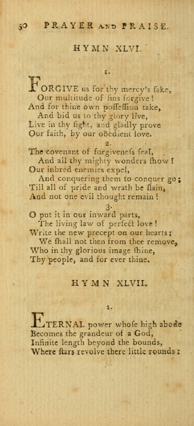 Hymns for the Use of the Society of United Christian Friends: with their constitution annexed page 50