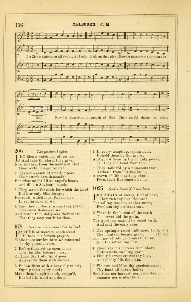 The Heart and Voice: or, Songs of Praise for the Sanctuary: hymn and tune book, designed for congregational singing in the Methodist Episcopal Church, and for congregations generally page 116
