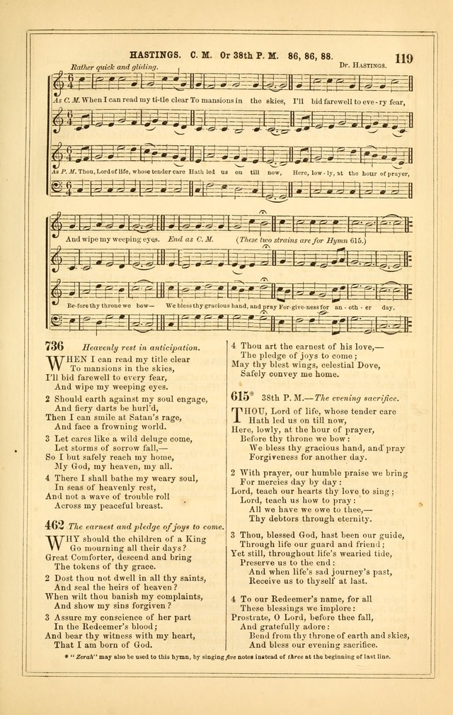 The Heart and Voice: or, Songs of Praise for the Sanctuary: hymn and tune book, designed for congregational singing in the Methodist Episcopal Church, and for congregations generally page 119
