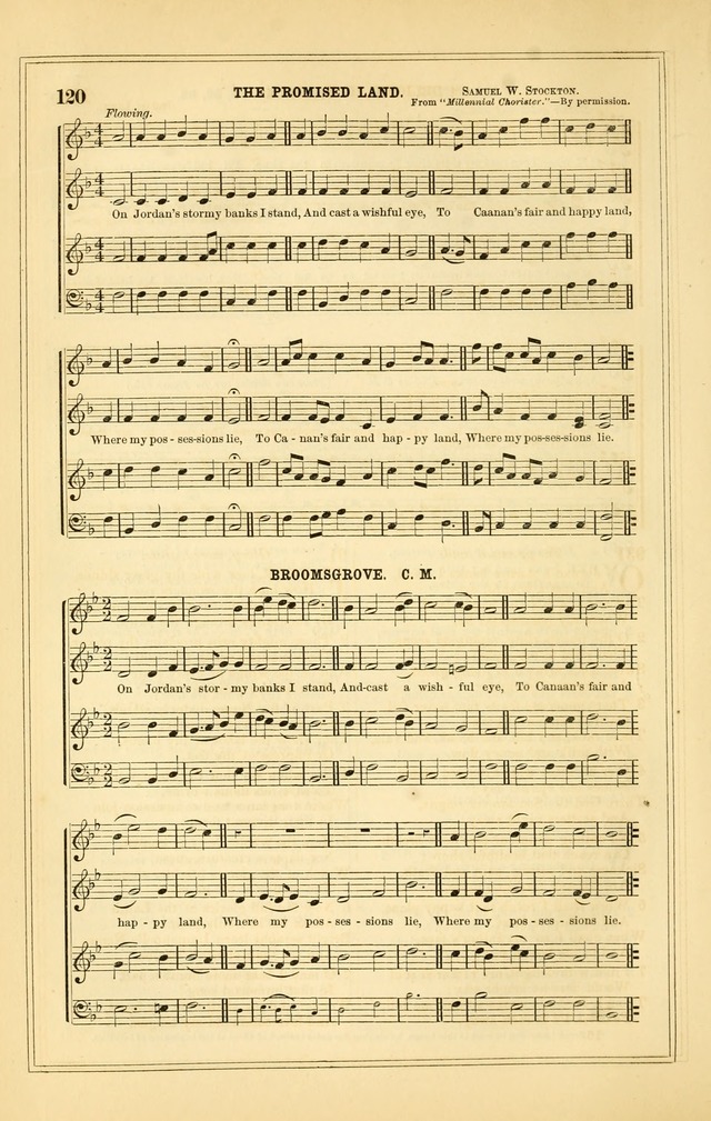 The Heart and Voice: or, Songs of Praise for the Sanctuary: hymn and tune book, designed for congregational singing in the Methodist Episcopal Church, and for congregations generally page 120