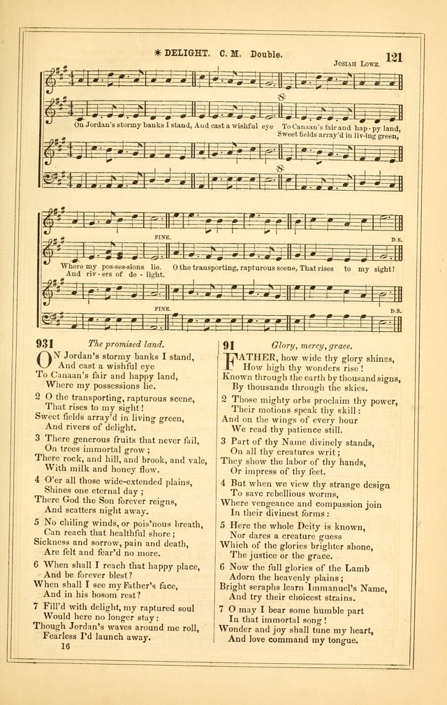 The Heart and Voice: or, Songs of Praise for the Sanctuary: hymn and tune book, designed for congregational singing in the Methodist Episcopal Church, and for congregations generally page 121