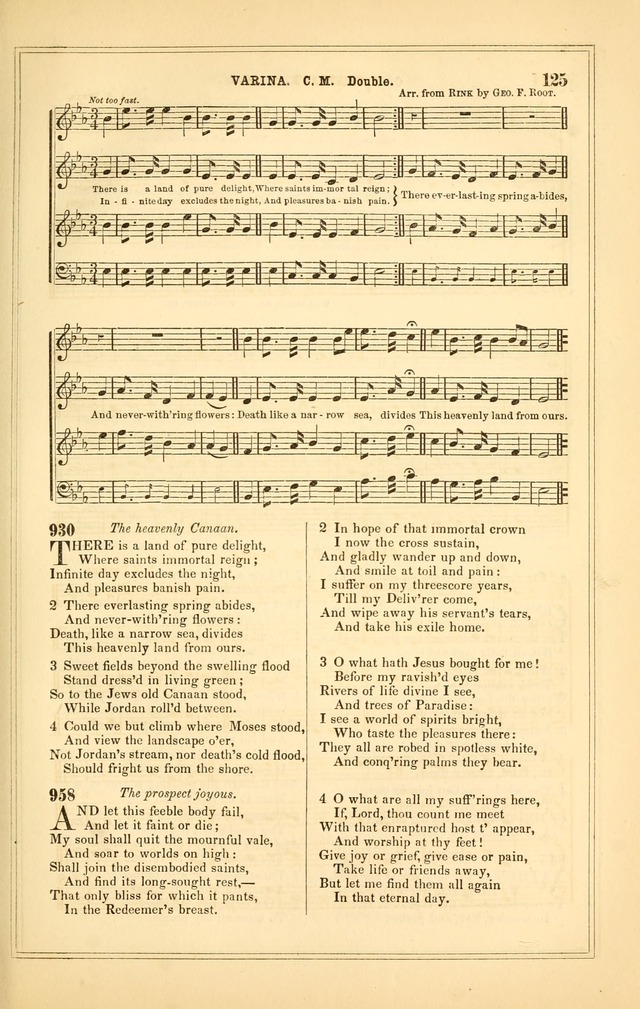 The Heart and Voice: or, Songs of Praise for the Sanctuary: hymn and tune book, designed for congregational singing in the Methodist Episcopal Church, and for congregations generally page 125