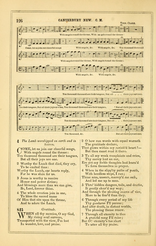 The Heart and Voice: or, Songs of Praise for the Sanctuary: hymn and tune book, designed for congregational singing in the Methodist Episcopal Church, and for congregations generally page 126