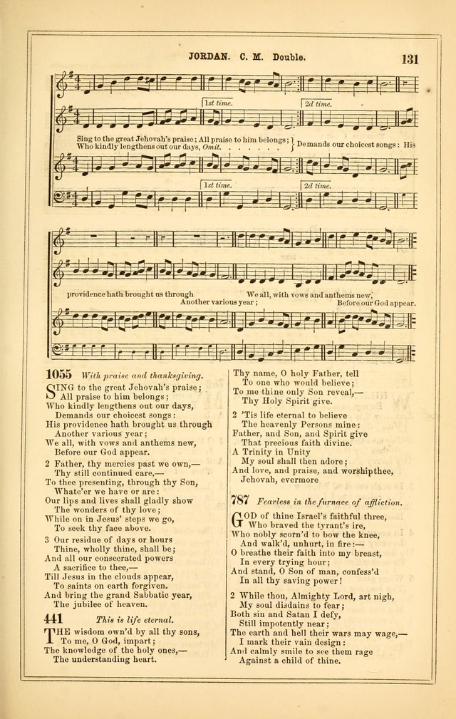 The Heart and Voice: or, Songs of Praise for the Sanctuary: hymn and tune book, designed for congregational singing in the Methodist Episcopal Church, and for congregations generally page 131