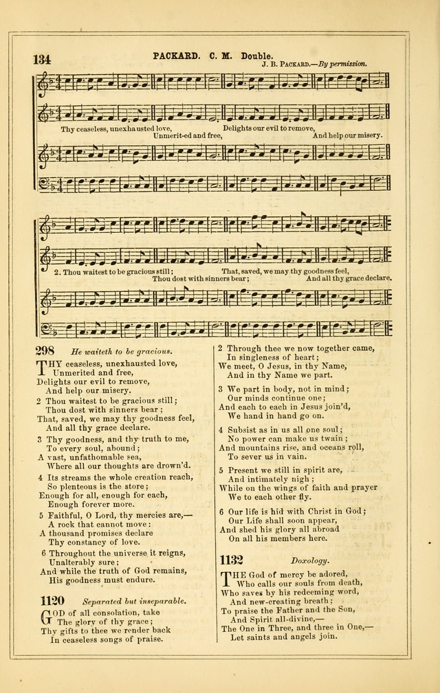 The Heart and Voice: or, Songs of Praise for the Sanctuary: hymn and tune book, designed for congregational singing in the Methodist Episcopal Church, and for congregations generally page 134
