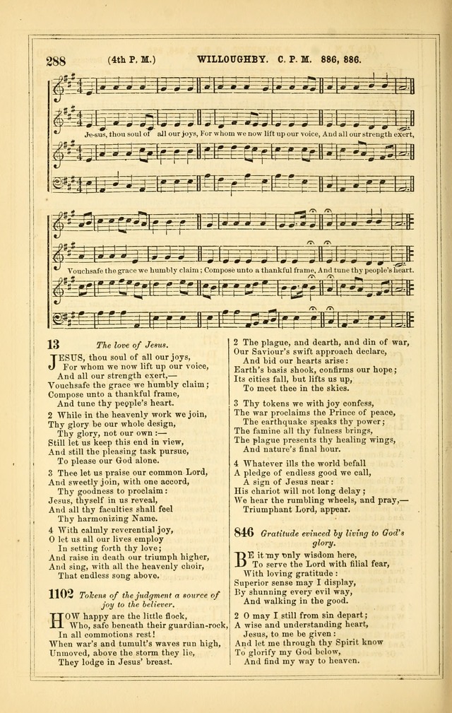 The Heart and Voice: or, Songs of Praise for the Sanctuary: hymn and tune book, designed for congregational singing in the Methodist Episcopal Church, and for congregations generally page 288