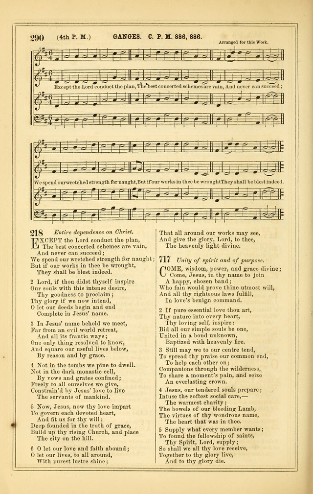 The Heart and Voice: or, Songs of Praise for the Sanctuary: hymn and tune book, designed for congregational singing in the Methodist Episcopal Church, and for congregations generally page 290