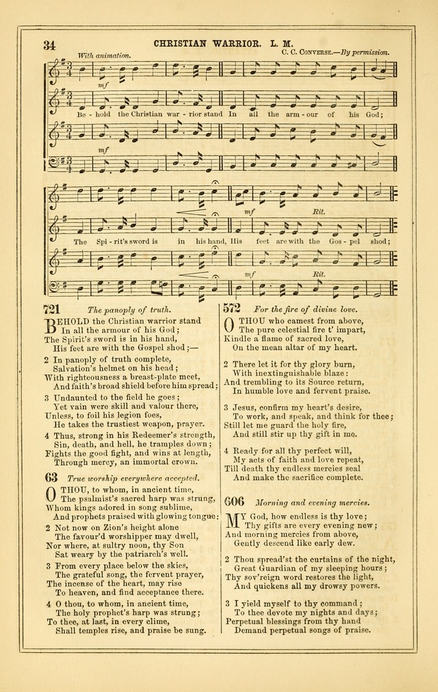 The Heart and Voice: or, Songs of Praise for the Sanctuary: hymn and tune book, designed for congregational singing in the Methodist Episcopal Church, and for congregations generally page 34
