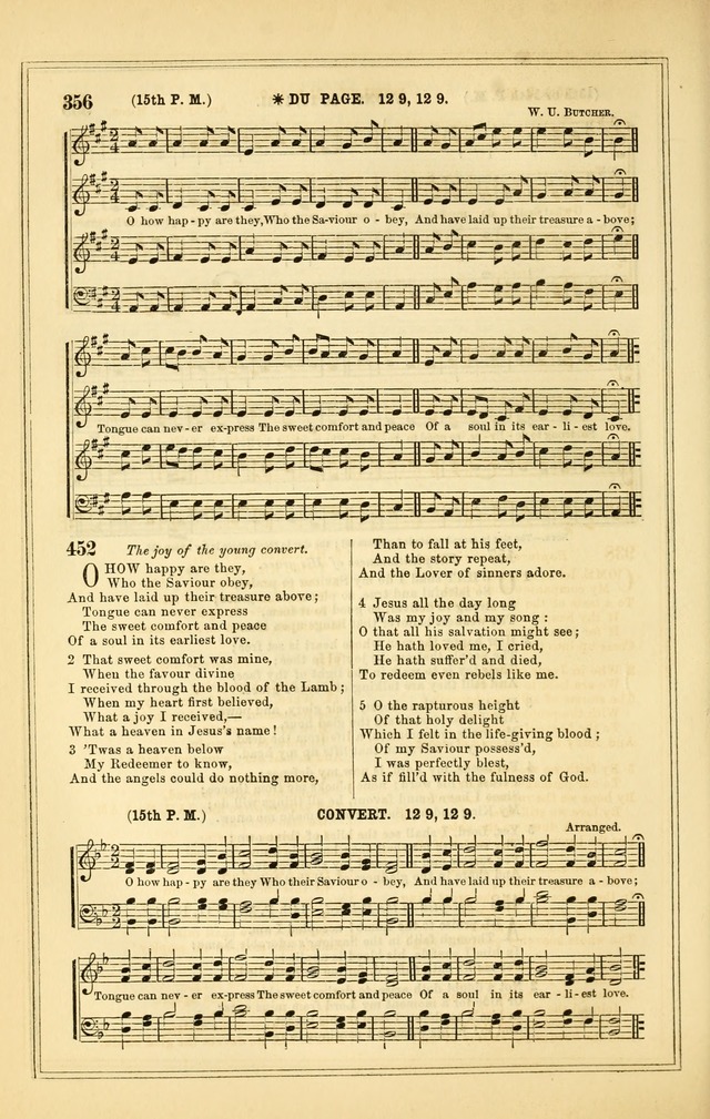 The Heart and Voice: or, Songs of Praise for the Sanctuary: hymn and tune book, designed for congregational singing in the Methodist Episcopal Church, and for congregations generally page 356