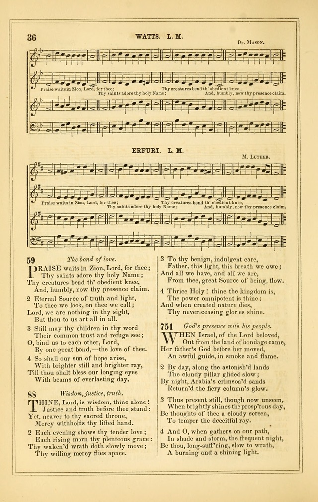 The Heart and Voice: or, Songs of Praise for the Sanctuary: hymn and tune book, designed for congregational singing in the Methodist Episcopal Church, and for congregations generally page 36