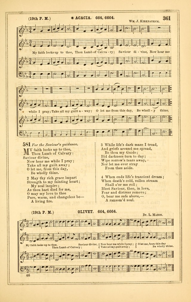 The Heart and Voice: or, Songs of Praise for the Sanctuary: hymn and tune book, designed for congregational singing in the Methodist Episcopal Church, and for congregations generally page 361