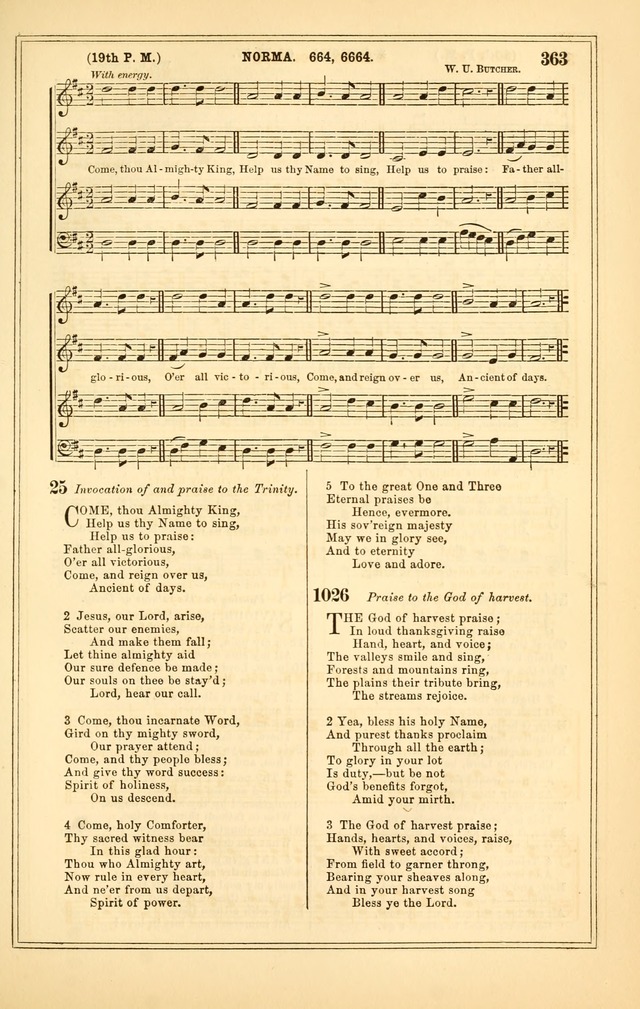 The Heart and Voice: or, Songs of Praise for the Sanctuary: hymn and tune book, designed for congregational singing in the Methodist Episcopal Church, and for congregations generally page 363