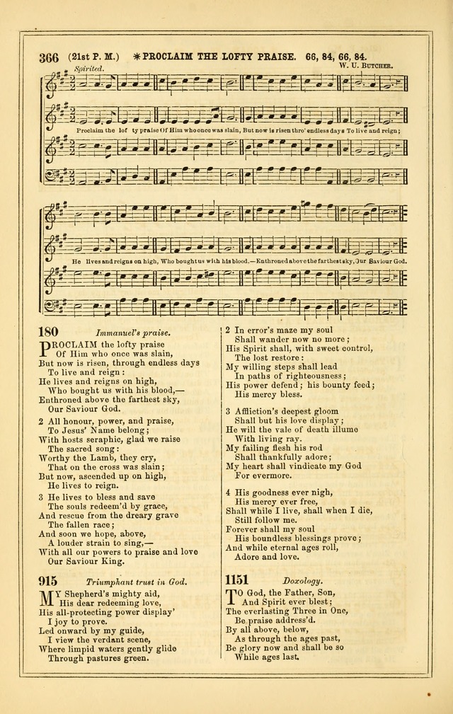 The Heart and Voice: or, Songs of Praise for the Sanctuary: hymn and tune book, designed for congregational singing in the Methodist Episcopal Church, and for congregations generally page 366