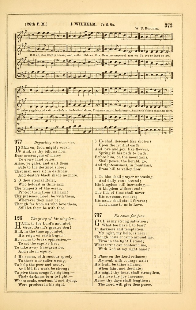 The Heart and Voice: or, Songs of Praise for the Sanctuary: hymn and tune book, designed for congregational singing in the Methodist Episcopal Church, and for congregations generally page 373