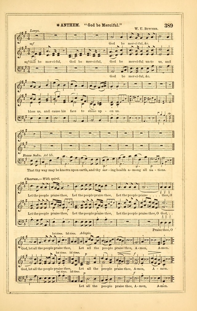 The Heart and Voice: or, Songs of Praise for the Sanctuary: hymn and tune book, designed for congregational singing in the Methodist Episcopal Church, and for congregations generally page 389