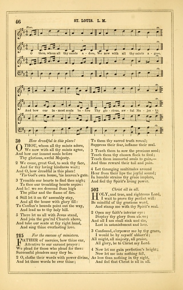 The Heart and Voice: or, Songs of Praise for the Sanctuary: hymn and tune book, designed for congregational singing in the Methodist Episcopal Church, and for congregations generally page 46