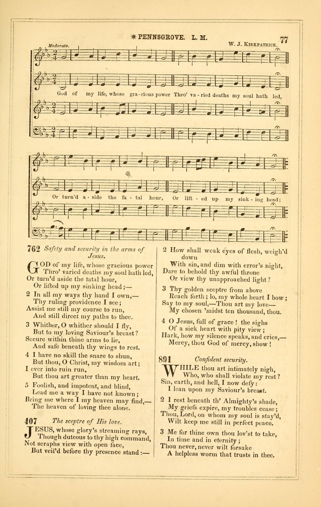 The Heart and Voice: or, Songs of Praise for the Sanctuary: hymn and tune book, designed for congregational singing in the Methodist Episcopal Church, and for congregations generally page 77