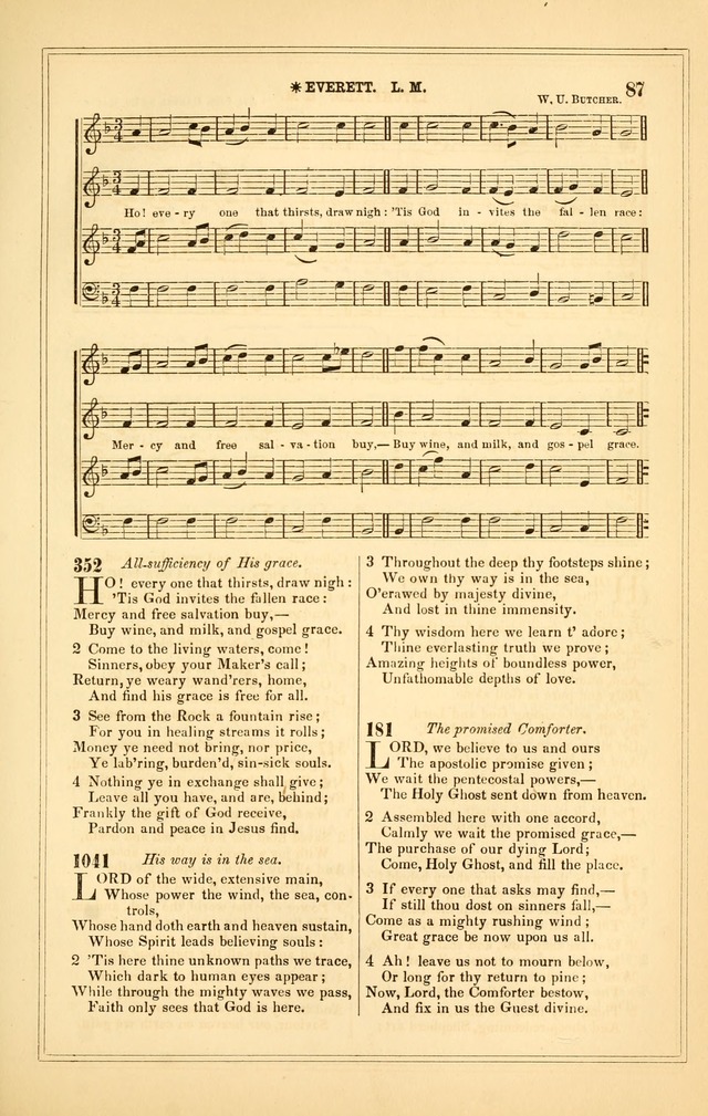 The Heart and Voice: or, Songs of Praise for the Sanctuary: hymn and tune book, designed for congregational singing in the Methodist Episcopal Church, and for congregations generally page 87